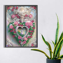 Load image into Gallery viewer, Love Heart 30*40CM(Canvas) Partial Special Shaped Drill Diamond Painting
