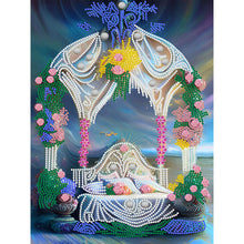 Load image into Gallery viewer, Pavilion 30*40CM(Canvas) Partial Special Shaped Drill Diamond Painting
