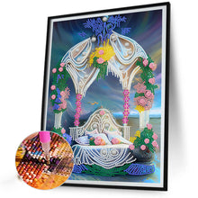 Load image into Gallery viewer, Pavilion 30*40CM(Canvas) Partial Special Shaped Drill Diamond Painting
