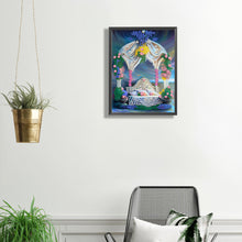 Load image into Gallery viewer, Pavilion 30*40CM(Canvas) Partial Special Shaped Drill Diamond Painting
