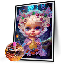 Load image into Gallery viewer, Little Girl 30*40CM(Canvas) Partial Special Shaped Drill Diamond Painting
