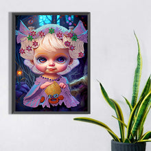Load image into Gallery viewer, Little Girl 30*40CM(Canvas) Partial Special Shaped Drill Diamond Painting
