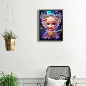 Little Girl 30*40CM(Canvas) Partial Special Shaped Drill Diamond Painting
