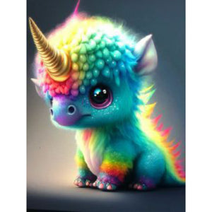 Cute Dinosaur 30*40CM(Canvas) Full Round Drill Diamond Painting