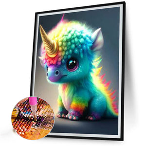 Cute Dinosaur 30*40CM(Canvas) Full Round Drill Diamond Painting