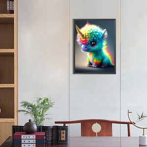 Cute Dinosaur 30*40CM(Canvas) Full Round Drill Diamond Painting