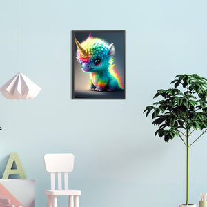 Cute Dinosaur 30*40CM(Canvas) Full Round Drill Diamond Painting