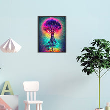 Load image into Gallery viewer, Tall Tree In The Starry Sky 30*40CM(Canvas) Full Round Drill Diamond Painting
