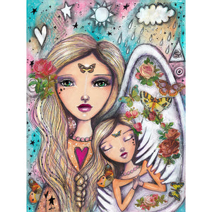 Girl 30*40CM Full Round Drill Diamond Painting
