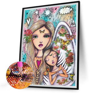 Girl 30*40CM Full Round Drill Diamond Painting