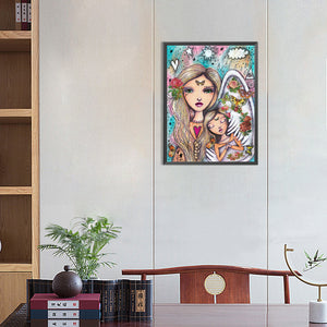 Girl 30*40CM Full Round Drill Diamond Painting