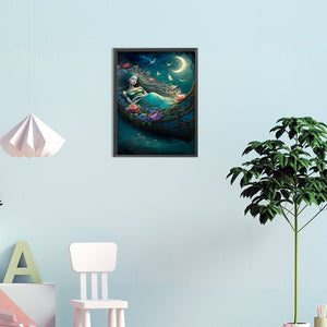 Girl 30*40CM Full Round Drill Diamond Painting