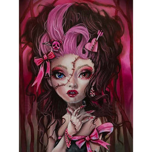 Girl 30*40CM Full Round Drill Diamond Painting