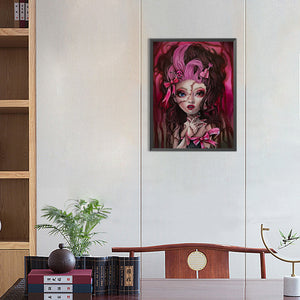 Girl 30*40CM Full Round Drill Diamond Painting