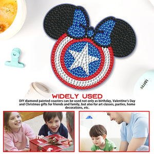 DIY Diamond Painting Coasters Mickey Kit Cartoon for Adults Kids (MZ019)