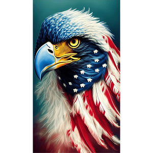 American Eagle On Independence Day 40*70CM(Canvas) Full Round Drill Diamond Painting