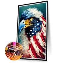 Load image into Gallery viewer, American Eagle On Independence Day 40*70CM(Canvas) Full Round Drill Diamond Painting
