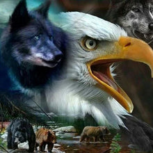 Load image into Gallery viewer, Ferocious Eagle 40*40CM(Canvas) Full Round Drill Diamond Painting
