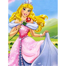 Load image into Gallery viewer, Princess Aurora And Roses 30*40CM(Canvas) Full Round Drill Diamond Painting

