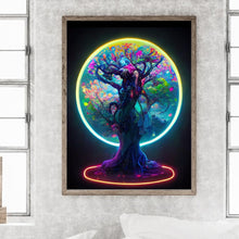 Load image into Gallery viewer, Tree Of Life In The Moonlight 30*40CM(Canvas) Full Round Drill Diamond Painting
