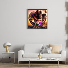 Load image into Gallery viewer, Cowboy Hat 30*30CM(Canvas) Full Round Drill Diamond Painting
