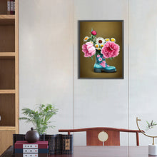 Load image into Gallery viewer, Wildflowers In Leather Shoes 30*40CM(Canvas) Full Round Drill Diamond Painting

