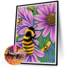 Load image into Gallery viewer, Hardworking Bees 30*40CM(Canvas) Full Round Drill Diamond Painting
