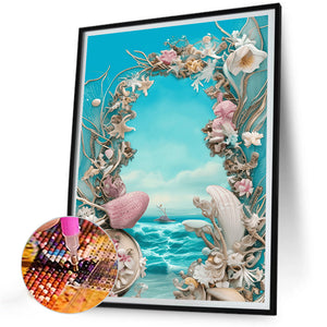 Dreamlike Beach Shells 30*40CM(Canvas) Full Round Drill Diamond Painting