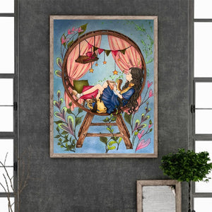 Little Girl 30*40CM(Canvas) Full Round Drill Diamond Painting