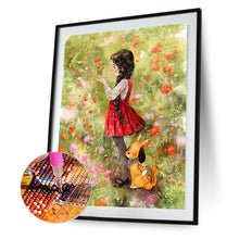 Load image into Gallery viewer, Little Girl 30*40CM(Canvas) Full Round Drill Diamond Painting
