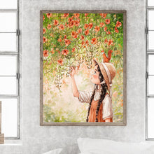 Load image into Gallery viewer, Little Girl 30*40CM(Canvas) Full Round Drill Diamond Painting
