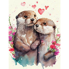Load image into Gallery viewer, Weasel 30*40CM(Canvas) Full Round Drill Diamond Painting
