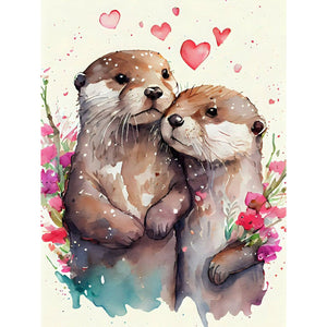 Weasel 30*40CM(Canvas) Full Round Drill Diamond Painting
