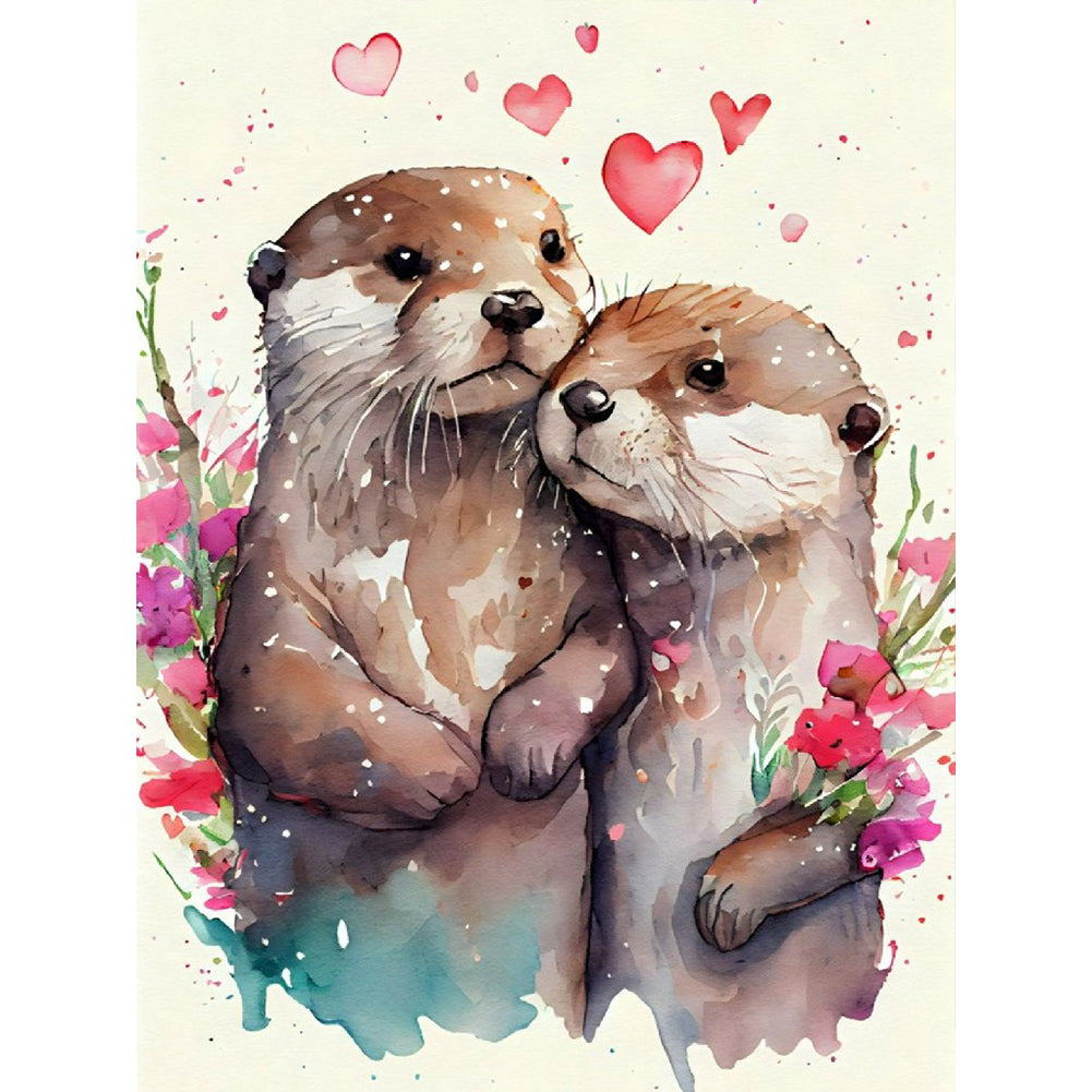 Weasel 30*40CM(Canvas) Full Round Drill Diamond Painting