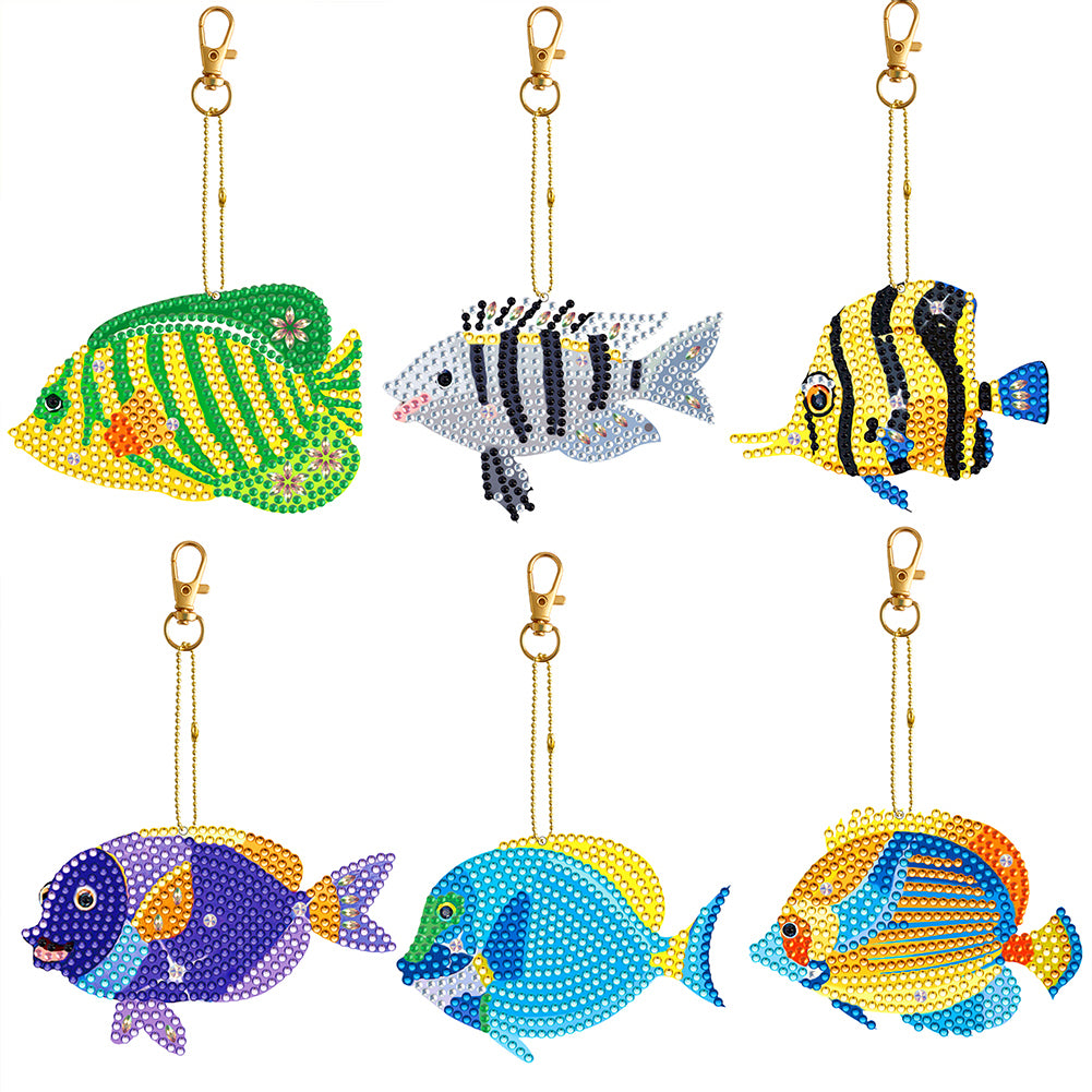 DIY Diamond Art Keychains Gem Keychains Christmas Decoration Gift (GJ016)