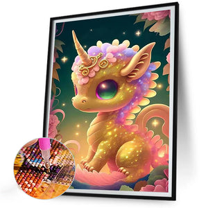 Little Dragon 30*40CM(Canvas) Full Round Drill Diamond Painting