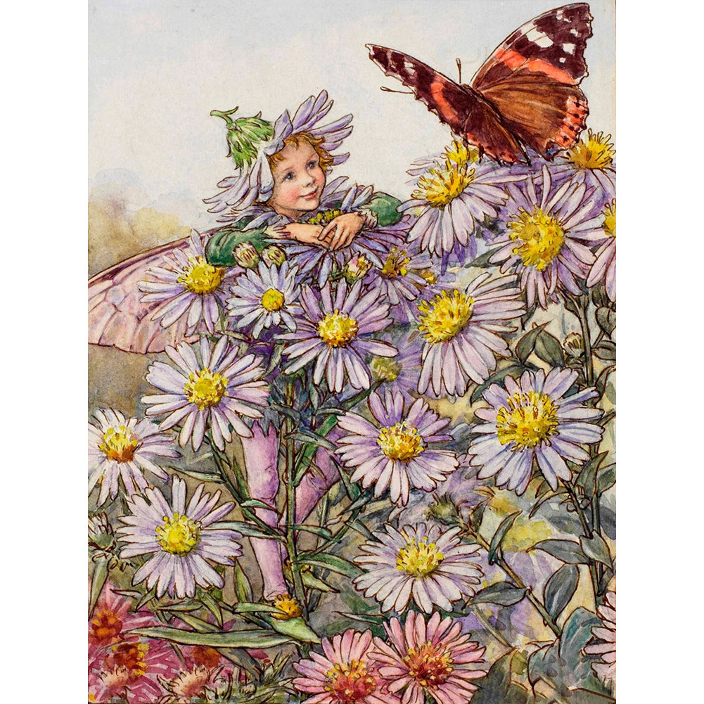 Girl 30*40CM(Canvas) Full Round Drill Diamond Painting