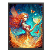Load image into Gallery viewer, Huancan - Butterfly Angel Girl - 50*65CM 11CT 3 Stamped Cross Stitch

