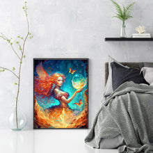 Load image into Gallery viewer, Huancan - Butterfly Angel Girl - 50*65CM 11CT 3 Stamped Cross Stitch

