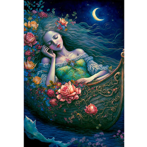 Huancan - Fantasy Moon Girl - 50*70CM 11CT 3 Stamped Cross Stitch