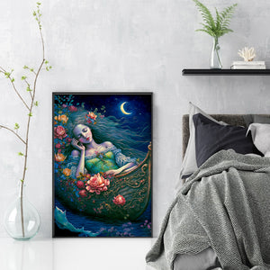 Huancan - Fantasy Moon Girl - 50*70CM 11CT 3 Stamped Cross Stitch