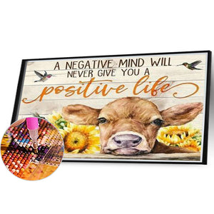 Flower Signpost 40*30CM(Canvas) Full Round Drill Diamond Painting