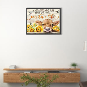 Flower Signpost 40*30CM(Canvas) Full Round Drill Diamond Painting