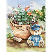 Load image into Gallery viewer, Teddy Bear 30*40CM(Canvas) Full Round Drill Diamond Painting
