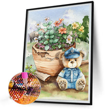 Load image into Gallery viewer, Teddy Bear 30*40CM(Canvas) Full Round Drill Diamond Painting
