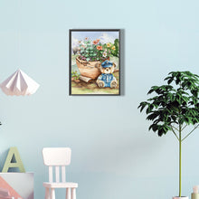 Load image into Gallery viewer, Teddy Bear 30*40CM(Canvas) Full Round Drill Diamond Painting
