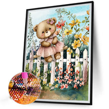 Load image into Gallery viewer, Teddy Bear 30*40CM(Canvas) Full Round Drill Diamond Painting
