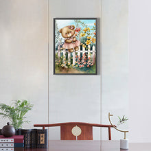Load image into Gallery viewer, Teddy Bear 30*40CM(Canvas) Full Round Drill Diamond Painting
