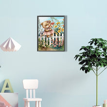 Load image into Gallery viewer, Teddy Bear 30*40CM(Canvas) Full Round Drill Diamond Painting
