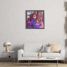Load image into Gallery viewer, Cartoon Girl And Dog 40*40CM(Canvas) Full Round Drill Diamond Painting
